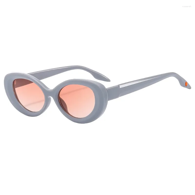 Occhiali da sole vintage rotondi da donna firmati 2024 Occhiali ovali di alta qualità Gafas De Sol Hombre