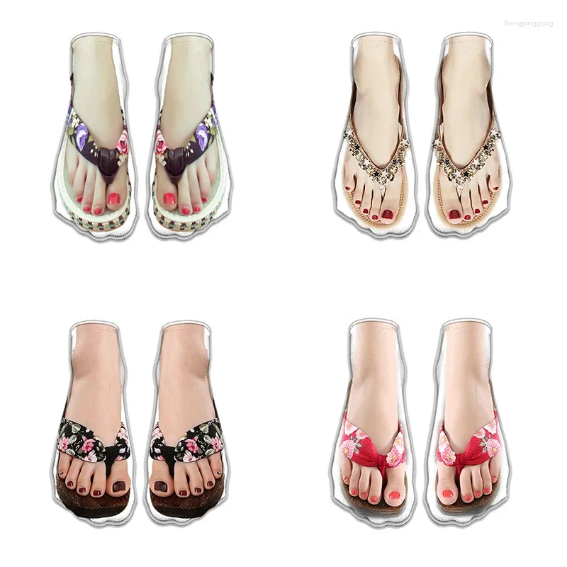 Kadın Çoraplar Yaratıcı Komik Terlik Baskılı Kısa Kadın 3D Harajuku Kawaii Pamuk Yumuşak Nefes Alabilir Mutlu Düşük ayak bileği