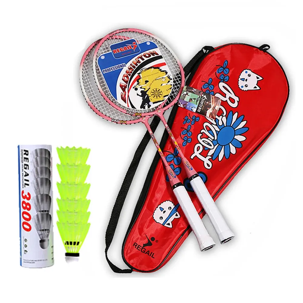 Throw Racket Badminton Badminton Racket Set: Ultralight Racket, 6 or 3 Badminton Balls ...