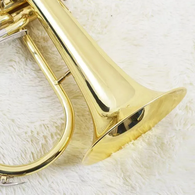 DHgate.com:Gold Plated Flugel Horn, Brass Flugelhorn, Professional ...
