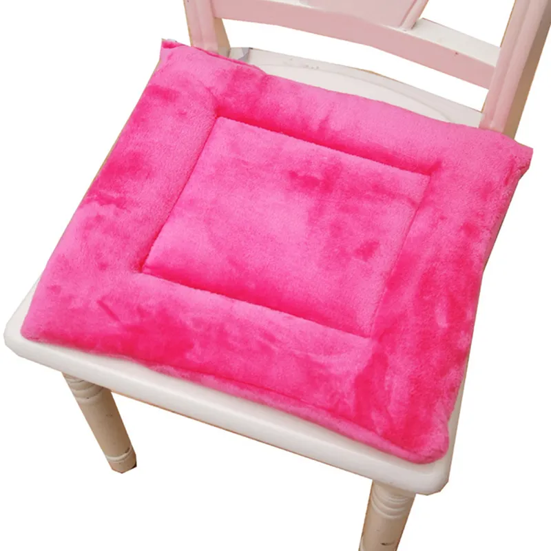 Flannel Chair Cushions Corduroy Seat Pad Knee Backrest Pillow Softness Non-Skid Square Tatami Sofa Cushion Office Computer Chair Protective Mat HW0125