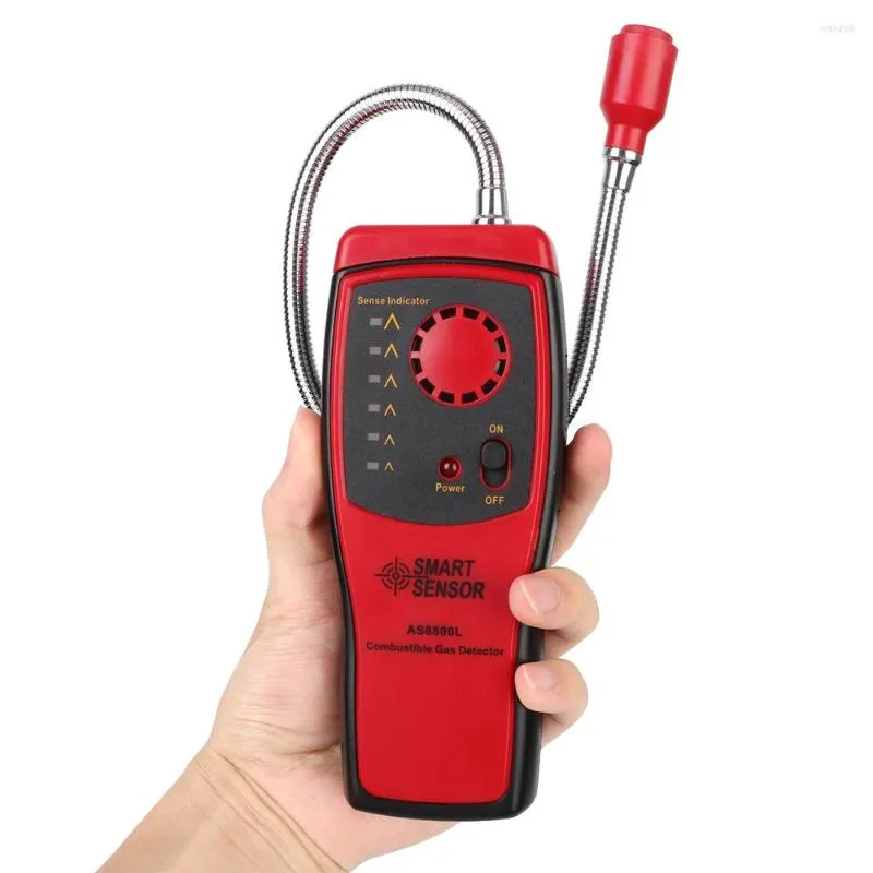 Portable Leak Location Determine Meter Combustible Gas Detector Flammable Analyzer With Sound And Light Alarm