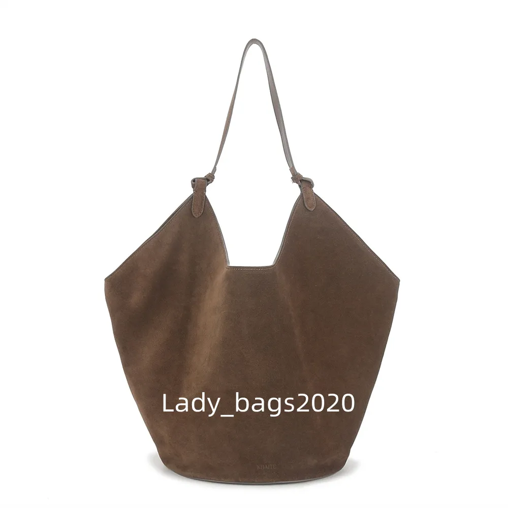 Khaite Luxury Suede Leather Tote Bag Large Womens Crossbody Handbag For ...