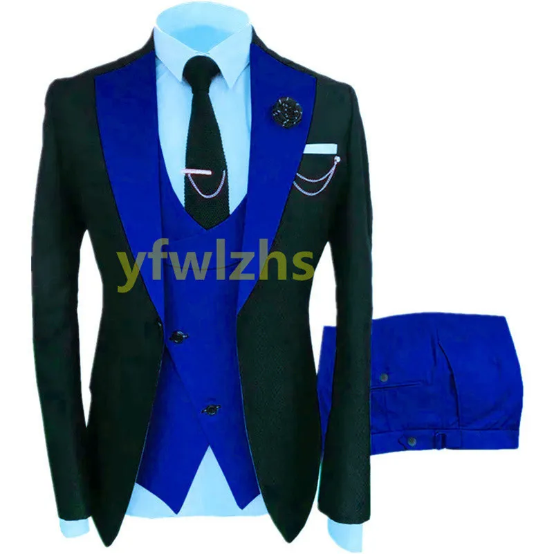 Tuxedos Wedding One Button Men Suits Groomsmen Notch Lapel Groom Tuxedos Wedding/Prom Man Blazer Pants Kamizel krawat W125111121115