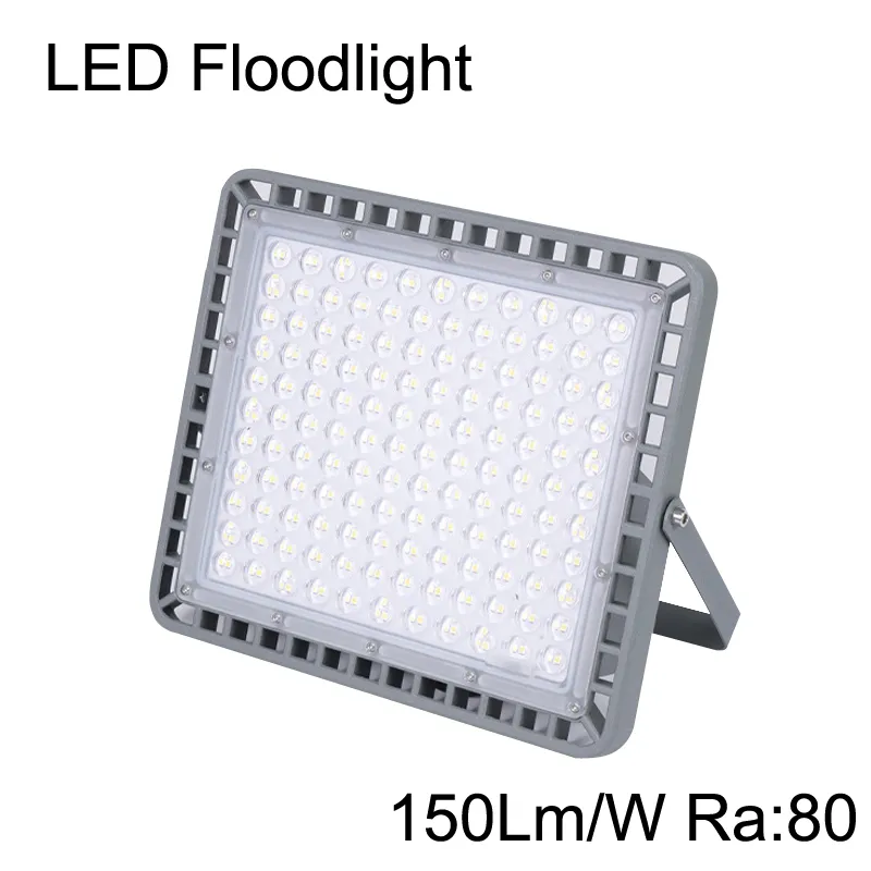 Reflektory LED LED 400W 300W 200W 100W 150LM/W RA80 Spotlight AC85-265V Reflektory do ogrodu na świeżym powietrzu