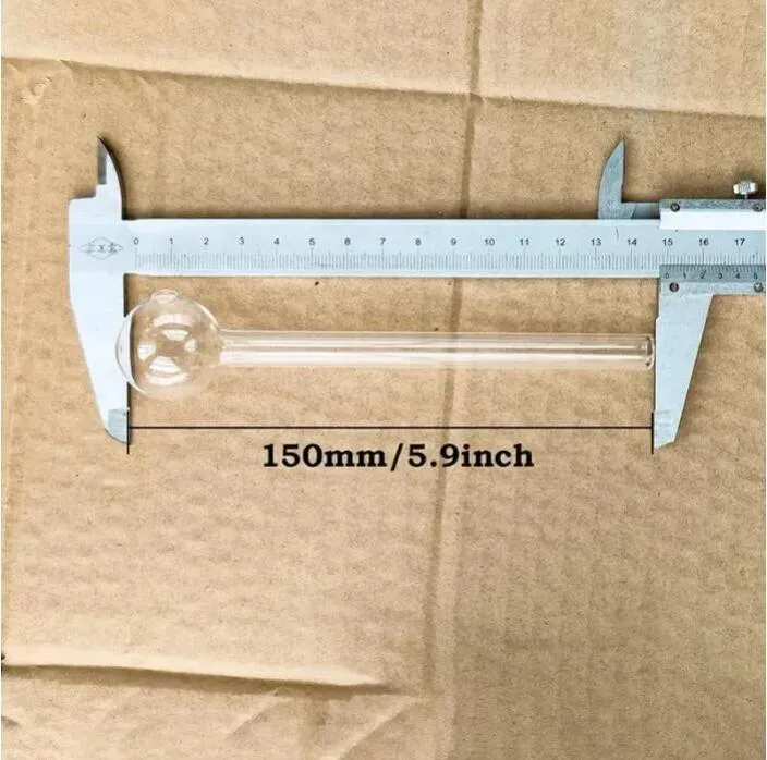 ACOOK PIJPEN Groot formaat Grote Pyrex Glas Oliebrander Pijp 15cm lengte 30mm bal glazen buis olie Pijp Olie Nagel Glazen Pijp groothandel