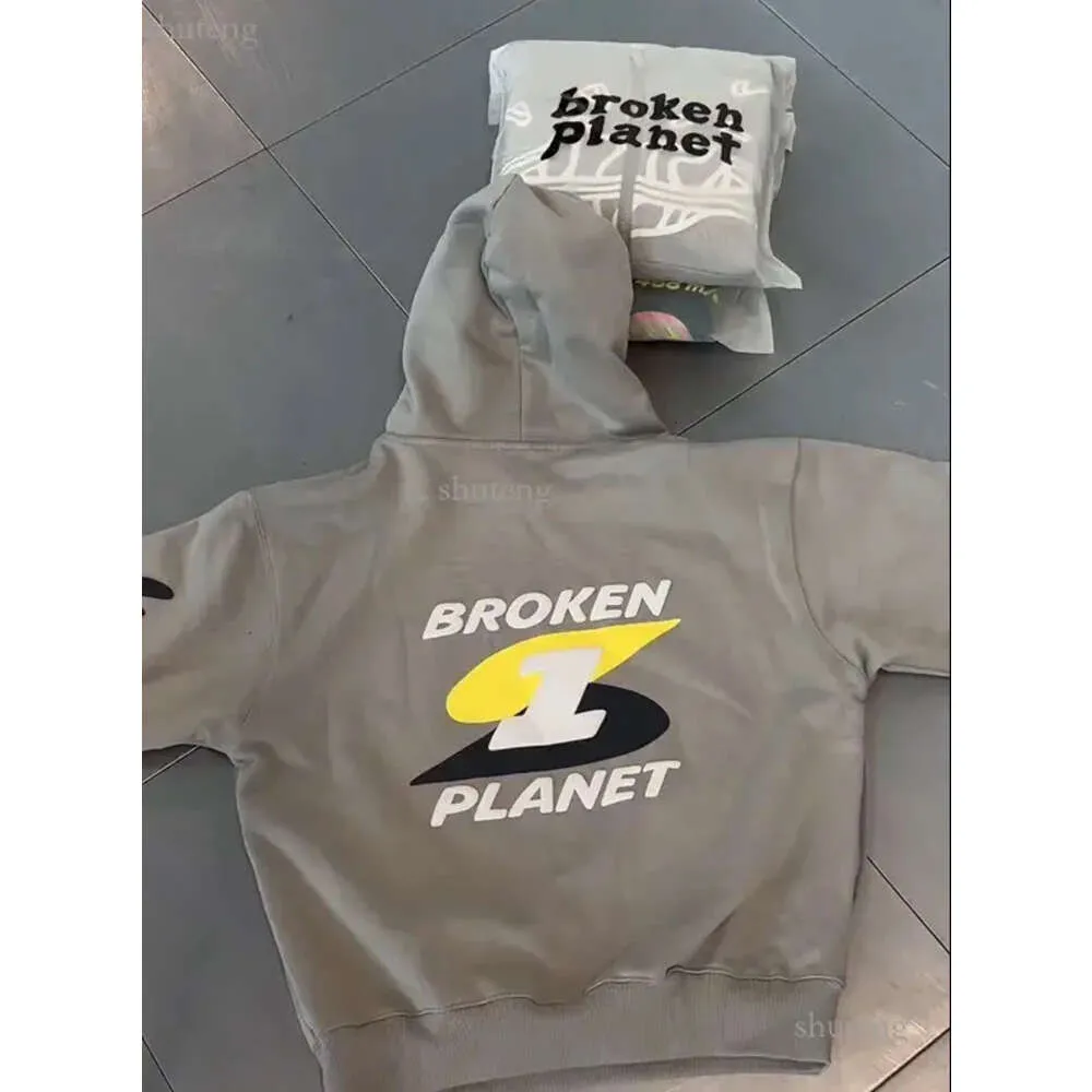 Sweats à capuche pour hommes Sweatshirts Broken Planet Beyond the Limits Sweat à capuche Lâche Casual Lettre Crâne Imprimer Pull Y2k Hommes Femmes Hip Hop Streetwear 749