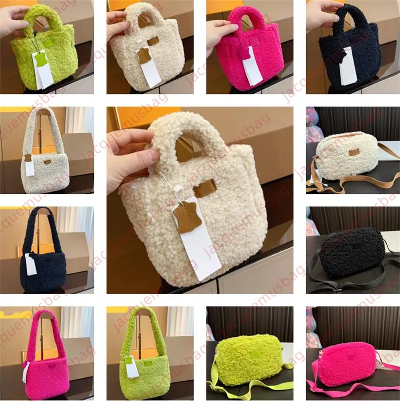 Designer winter bag Lambswool Plush weekend Camera bag Candy underarm handbag women Luxury Shoulder crossbody messenger Satchels lady high quality