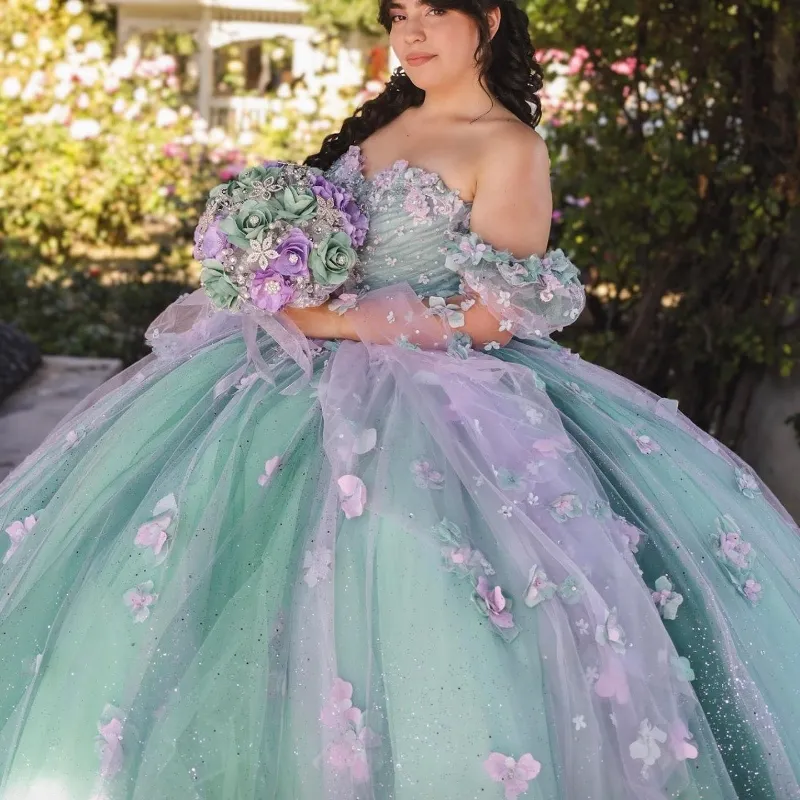 Teal and purple quinceanera dresses new arrivals