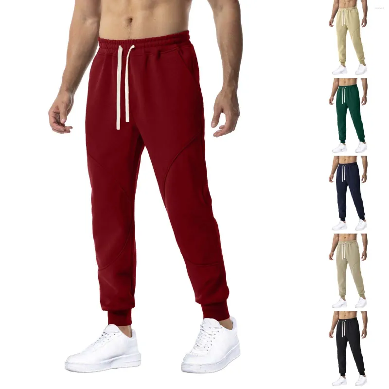 Męskie spodnie moc męskie proste sznurki dresowe jogging wysokie komfort małe legi swobodny