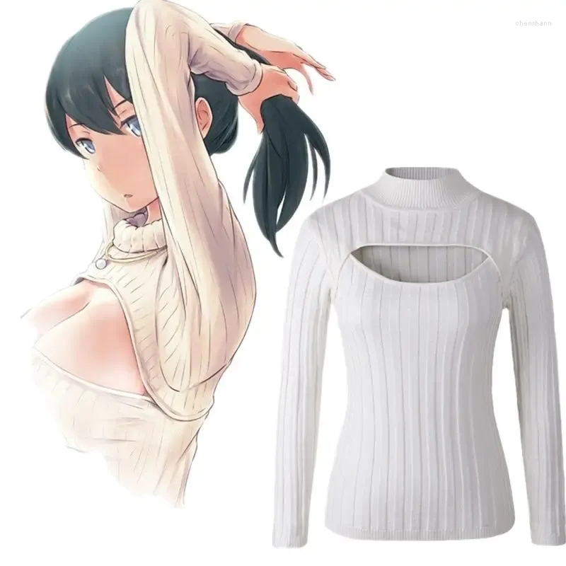 Maglioni da donna Maglione Anime giapponese Love Live Girocollo Kawaii Harajuku Lolita Dolcevita sexy Maglioni lavorati a maglia Poleras De Mujer gotico