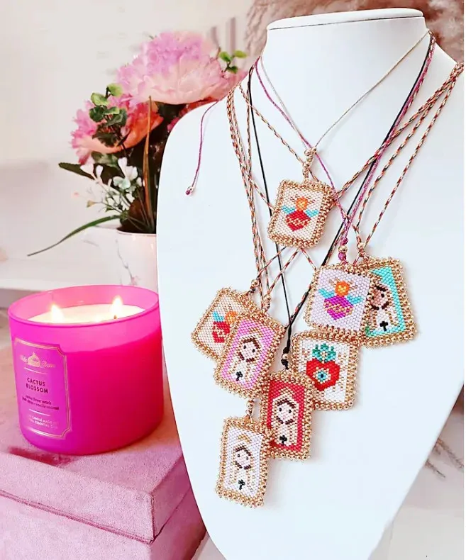 Women Choker Necklace Delicate Miyuki Seed Bead Choker Necklaces