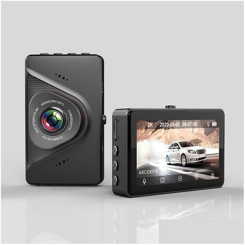 Samochód DVR DVRS x4 DVR 3.0 IPS SN SN Display WiFi Dash kamera z tylnym widokiem Noktoska kamera wideo rejestrator filmu Black Box Kamer GPS Drop Deliv Otixs