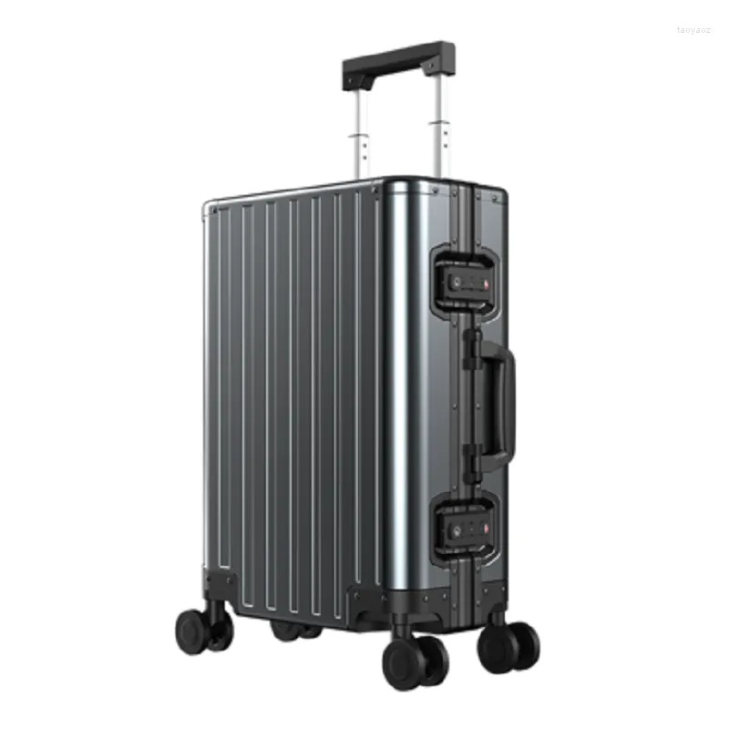 Valises 20/24/28 Pouces En Aluminium Dur Shell Trolley Bagages Haute Qualité Mode Voyage Valise Business Case Carry On Cabin