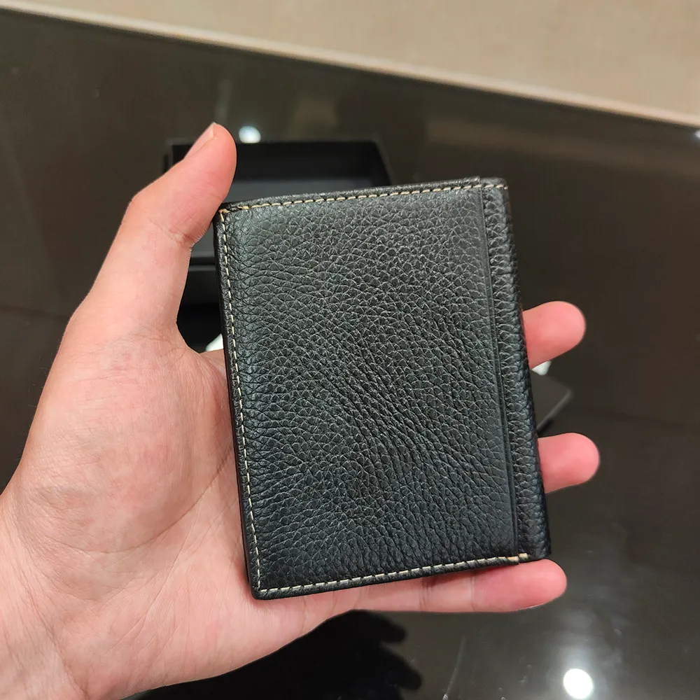 Cartão de cartas de visita carteira titular de cartão de crédito Luxury homem designer moeda bolso bolso bolsa