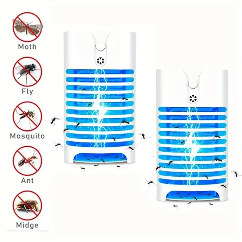 Assassino automático de mosquitos - Luz controlada, sem radiação, repele e mata mosquitos à noite