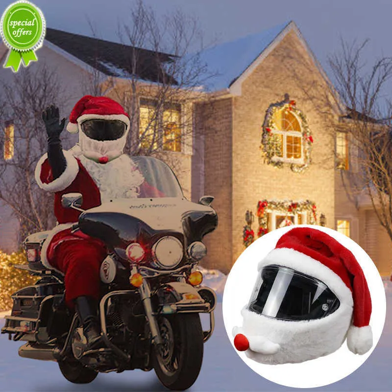 Save Big on Bulk Helmet Santa Hat Personalized Motorcycle Helmet Santa  Claus Hat Plush Motorbike Helmet Cover, Retro Style Motorbike Helmet,  Christmas