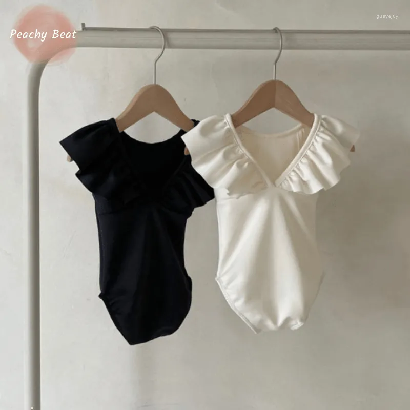 Ensembles de vêtements bébé fille maillot de bain infantile enfant en bas âge enfant maillot de bain combinaison casquette 2 pièces maillots de bain sans manches bain vêtements d'été 1-7Y