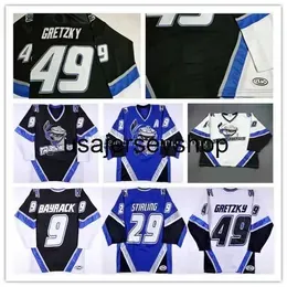 hockey jersey Danbury Trashers UHL Custom 49 Brent Gretzky 29 Scott Stirling 9 Mike Bayrack 42 Brad Wingfield 16 Rupp 17 G