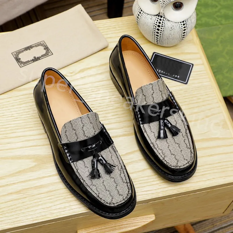 New Men Dress Shoes Classic Cowhide Loafers Fashion Flat Shoes