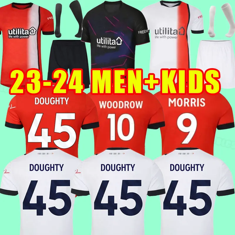 23 24 Luton Town camisas de futebol homem casa Donaghy Berry 2023 2024 BRADLEY Berry LEE Burke Mpanzu Campbell camisa de futebol Mick away top HOMENS CRIANÇAS