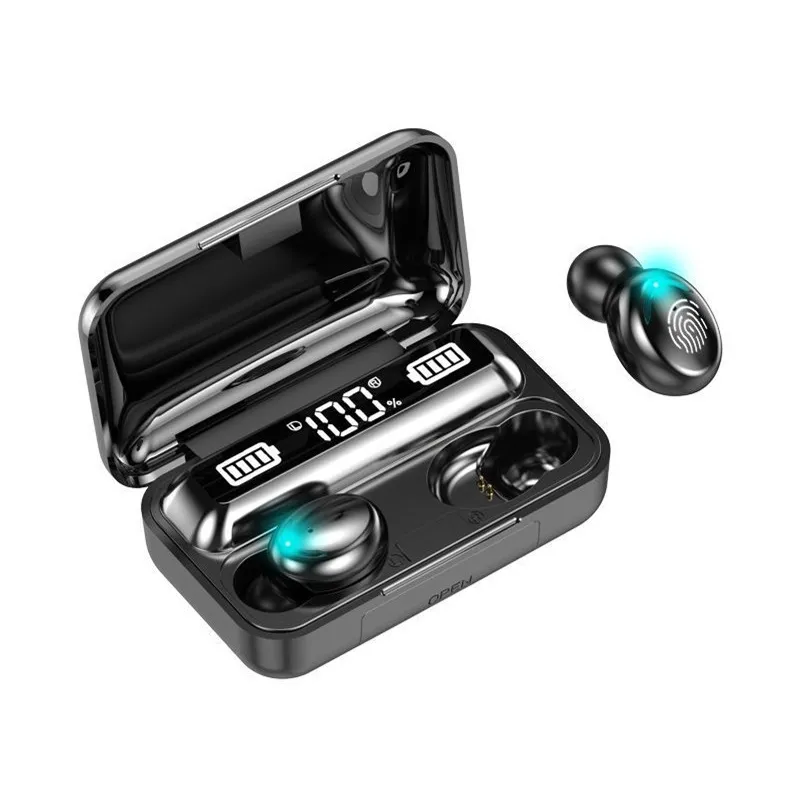 Nya trådlösa Bluetooth 5.1 TWS headset Sportsstereo Musikbrus som avbryter hörlurspel Mini öronsnäckor med mikrofon