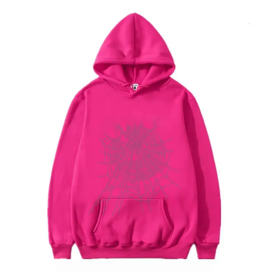 Erkek Hoodies Erkek Kadınlar Web Grafik Hoodie Ağır Kumaş Kapüşonlu Kazak Sweatshirt Sokak Giyim