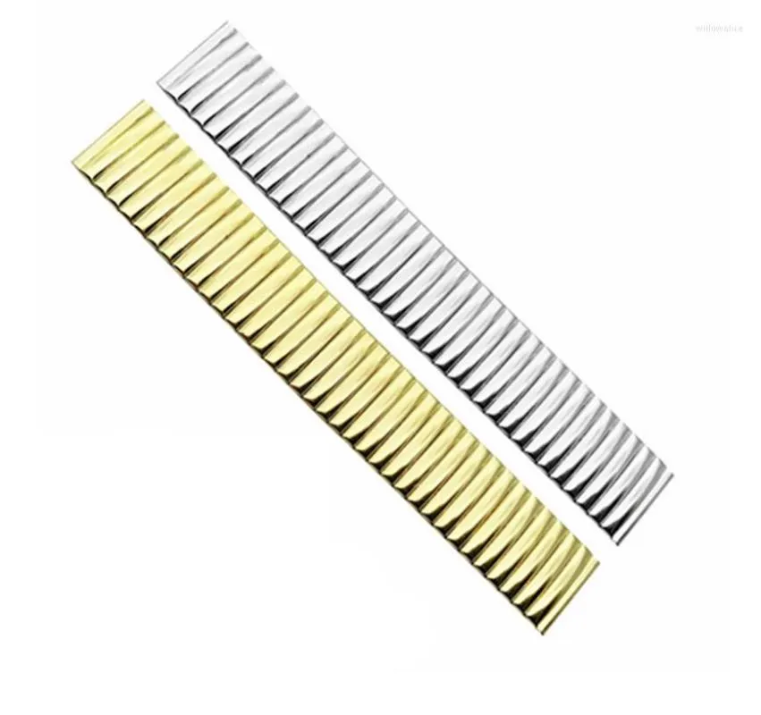 Watch Bands 1PCS 12mm 14mm 16mm 18mm 20mm 22mm Stainless Steel Band Straps Part Elastic Strap