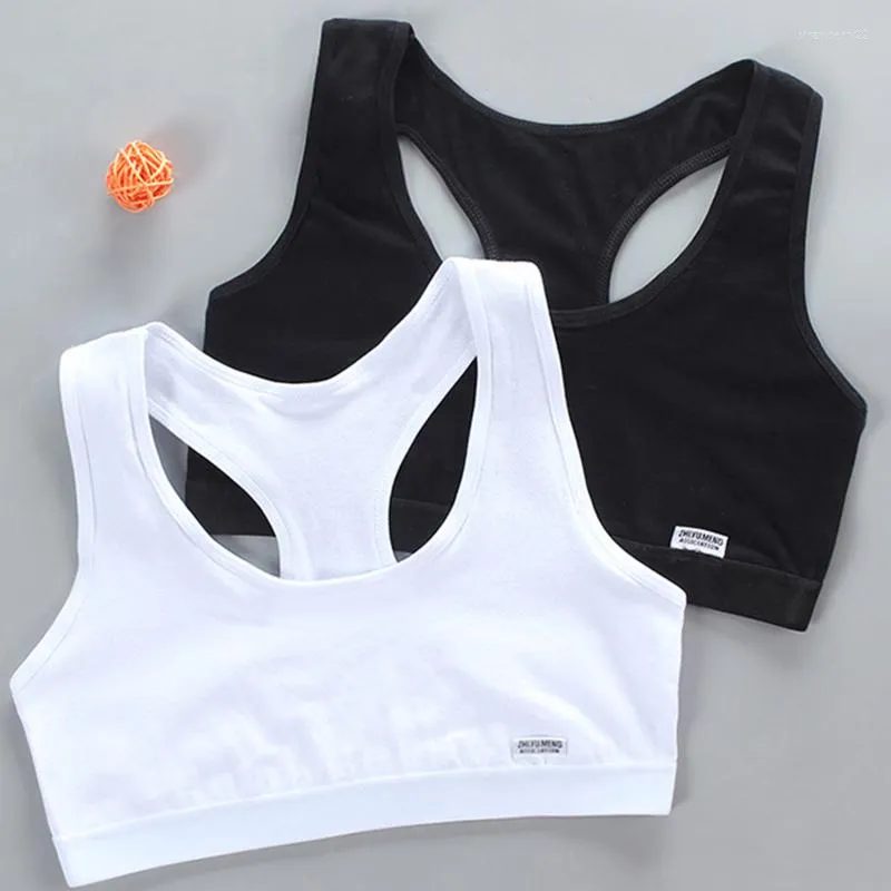 Girls Cotton Training Set With Bralette Tank Top Cami, And Wireless Sports  Bra Vest From Strawberry22, $6.05