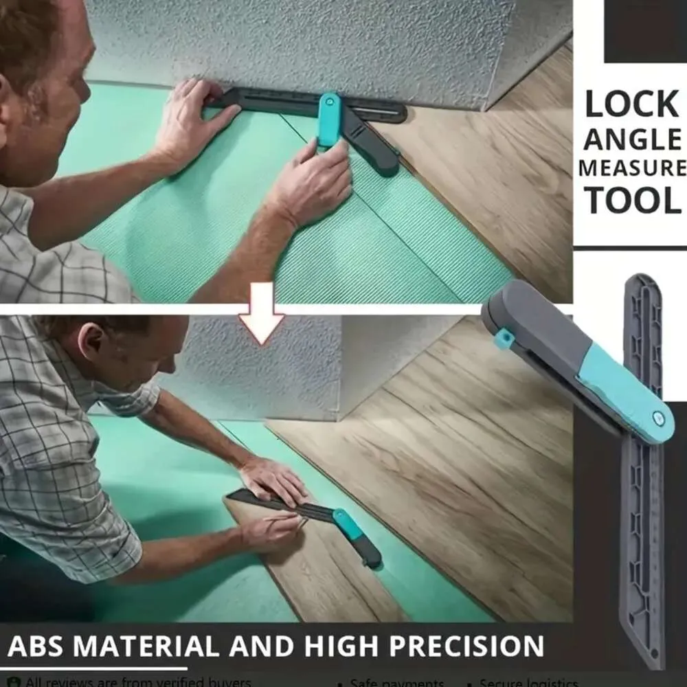 Nouveau Nouveau verrouillage jauge d'angle réglable verrouillage rotatif verrouillage rapide Scribe outil de mesure d'angle jauge de travail du bois aides à domicile