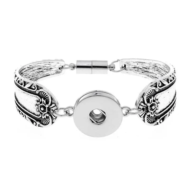 Charm-Armbänder, Schnapp-Armband, passend für 18 mm Knöpfe, DIY-Knopf-Armbänder für Frauen und Mädchen, Noosa-Schmuck, Drop-Lieferung, Schmuck-Armbänder, Dh78M