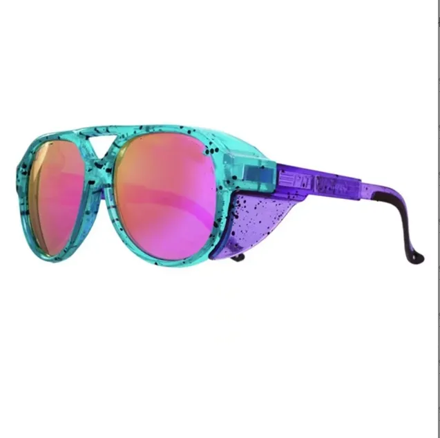 UV400 Vintage Viper Sonnenbrille Männer Frauen Retro Sonnenbrille Steampunk Brille Outdoor-Sportarten Laufen Radfahren Brillen