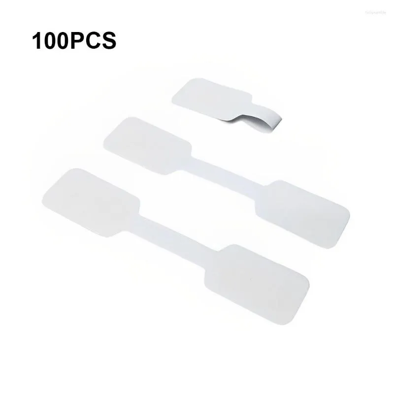 Jewelry Pouches 100Pcs Price Tag Small Convenient Labels Ring Rectangle Sticker Hangtags Store Displaying Rings Bracelets