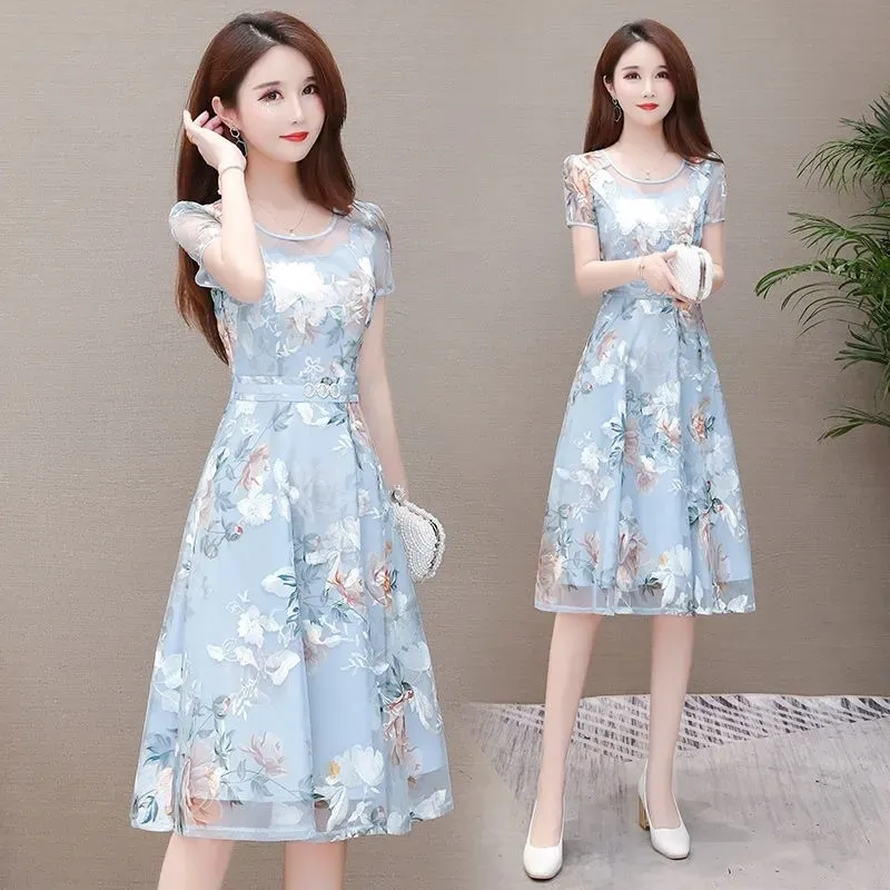 white christmas dresses Short sleeves White Knee-length White Homecoming Dress for Sale main image 1