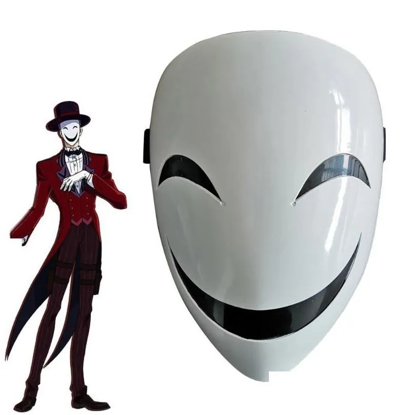 Andere feestartikelen voor evenementen Andere feestartikelen voor evenementen Black Kagetane Hiruko Cosplay Mask Uni Burakku Buretto Fl Face Headgear Masks Dho3F