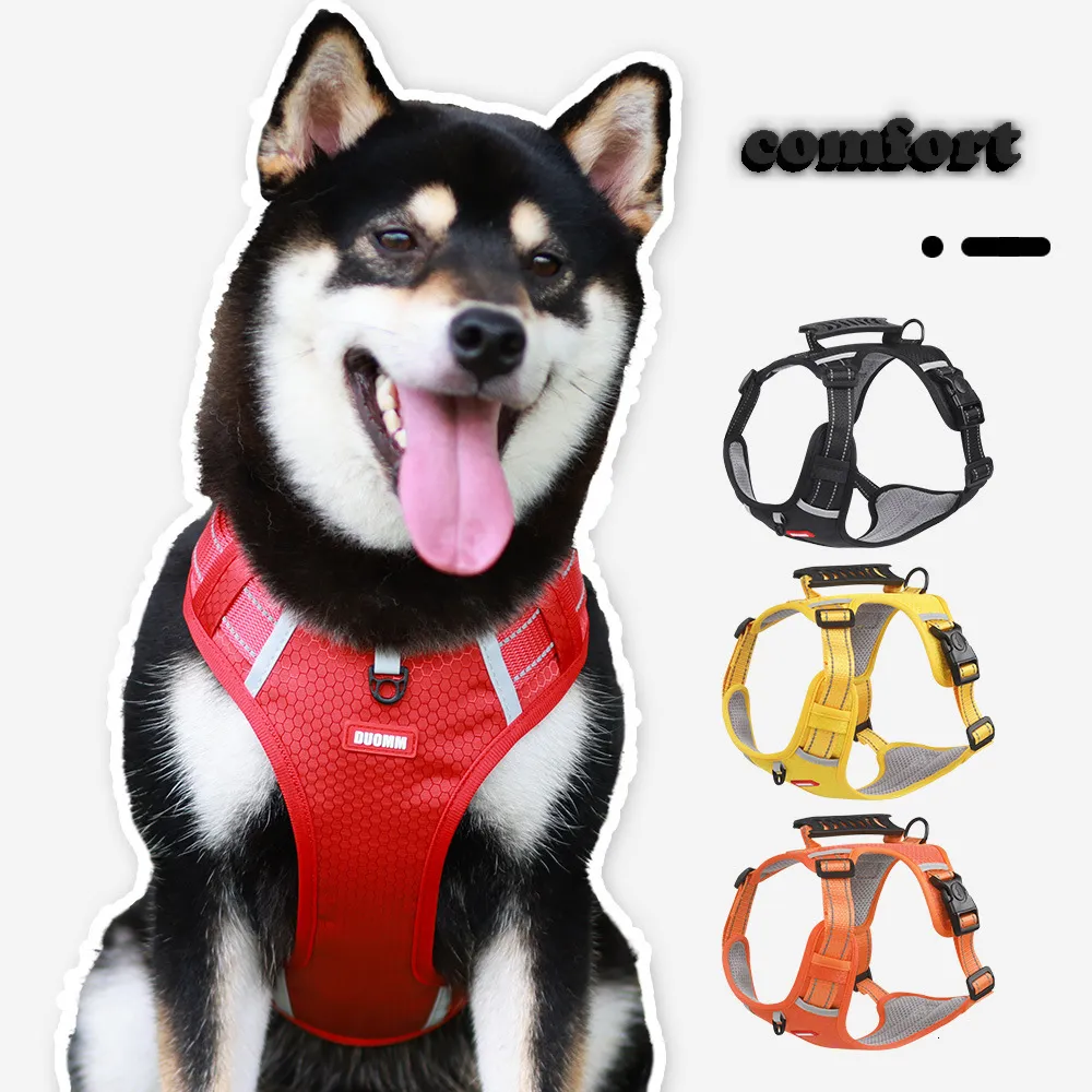 Dog Collars Leashes Tank Top Pet Chest Strap Explosion proof Big Oxford Reflective Large Medium and Small Traction Rope 230424