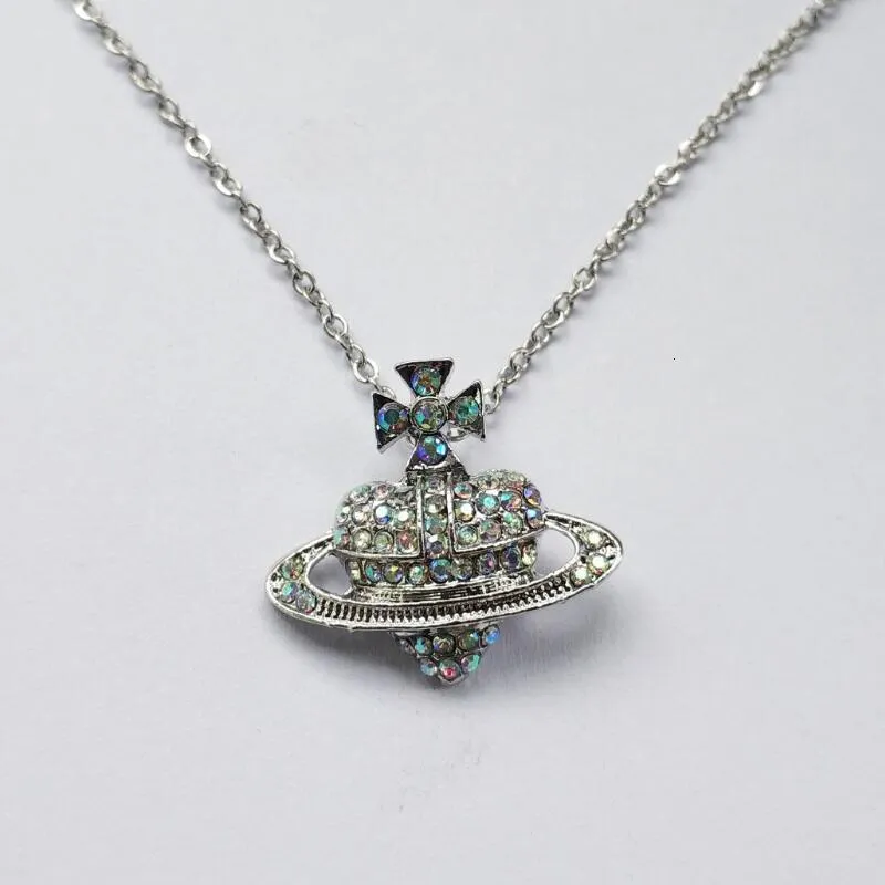 Strängar strängar klassiska Cross Heart annulus AAAA AB Gorgeous Necklace Fashion Jewelry Gifts Lover Girl Drop Birthday Quality 230424