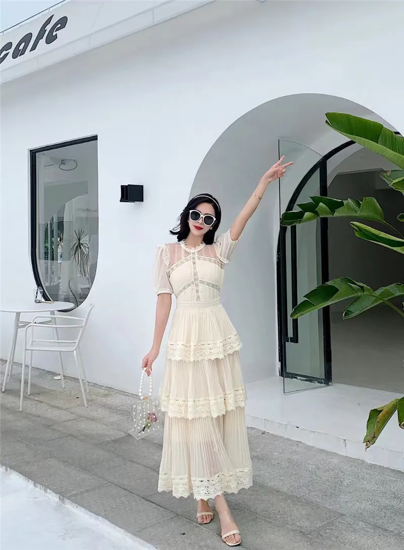 Layered hot sale pleated dress