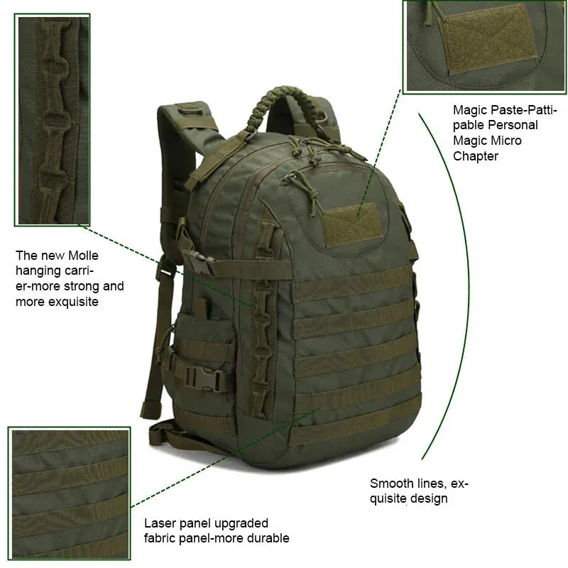35L Military Tactical Molle Small Tactical Backpack For Outdoor Activities  Waterproof, Durable, And Versatile From Nan09, $34.09