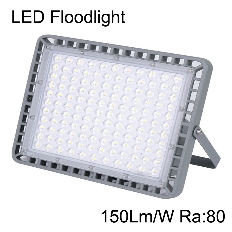 400W 300W 200W 100W LED FloodLights 150Lm/W Ra80 Cool Warm White Outdoor Spotlight Yard Garden Lamp crestech