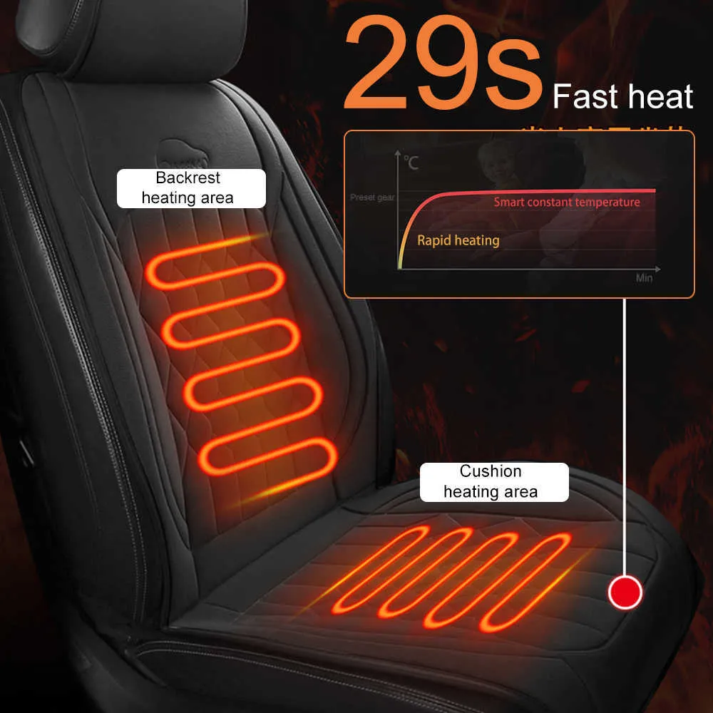 Seat Cushion with Heat:Winter Heated Seat Cover with Fast Heating