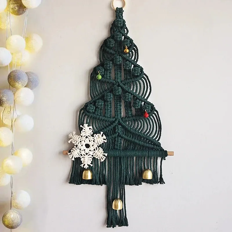 Tapisseries Macramé Arbre De Noël Tenture Murale Tapisserie Tissée À La Main Boho Décoration Bohème Décor Pour Salon Enfants Bébé Cadeau 231124