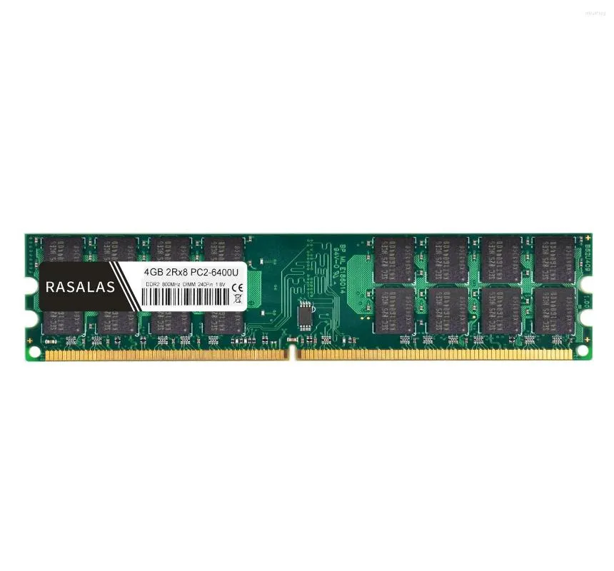 Rasalas 4 go DDR2 667 Mhz 800 Mhz PC2-5300U 6400U DIMM 1.8 V ordinateur de bureau RAM 240Pin mémoire uniquement pour processeur AMD