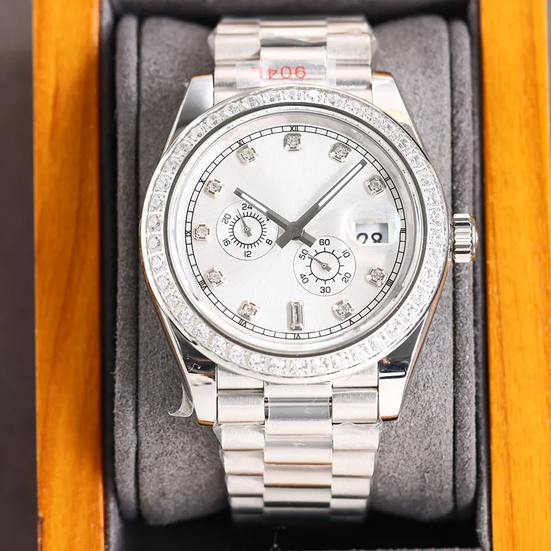 Assista a movimento automático de movimento mecânico de 41 mm de relógio de aço inoxidável de aço inoxidável Montre de Luxe Casual Men Bracelet Business Wristwatch