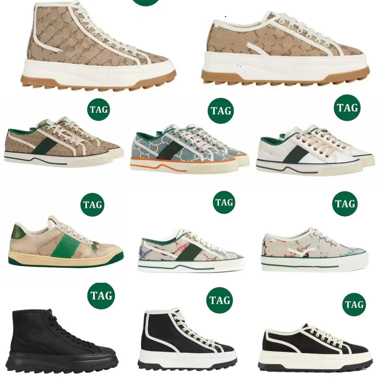 Les chaussures en toile hautes et basses de qualité supérieure sont fabriquées à partir de matériaux de haute qualité avec des caractéristiques antisalissure dans une variété d'options de couleurs 1 1 dupe2