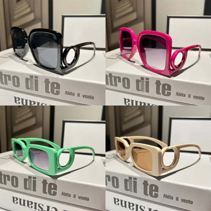 Womens designer sunglasses big shades sunglasses for women mens glasses hollow frame occhiali da sole creative black luxury sunglasses men UV400 Goggle 2024