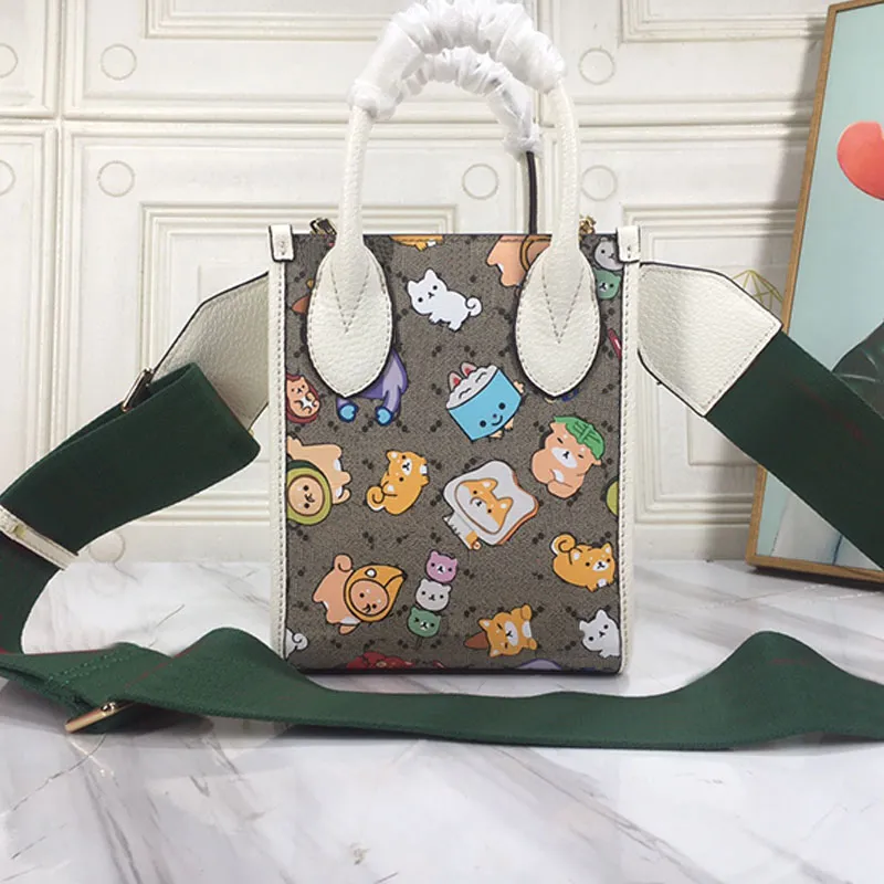 DHgate Graffiti Crossbody Bag Stylish Tote Handbag Mini Purse in Coated Leather Bags Luggage Accessories