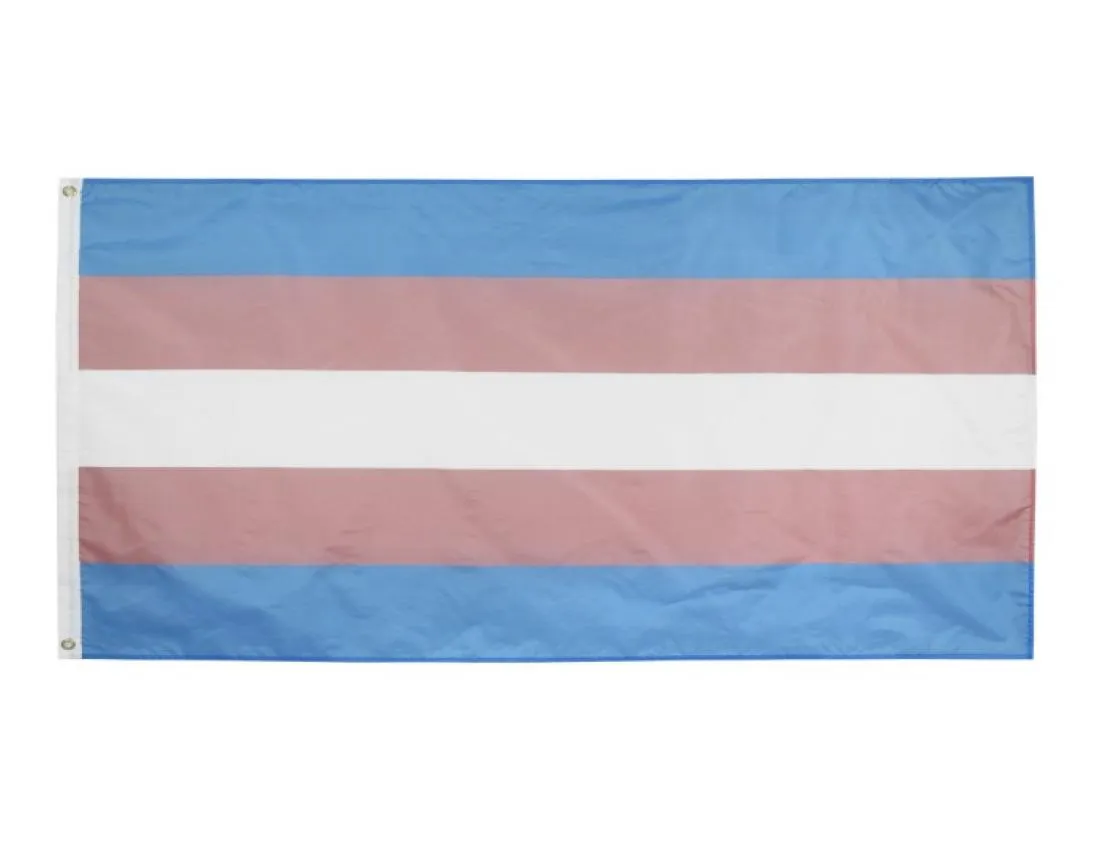 DHL LGBT Agender Pride Transgender Flag Hela 3x5fts 90x150cm8124943