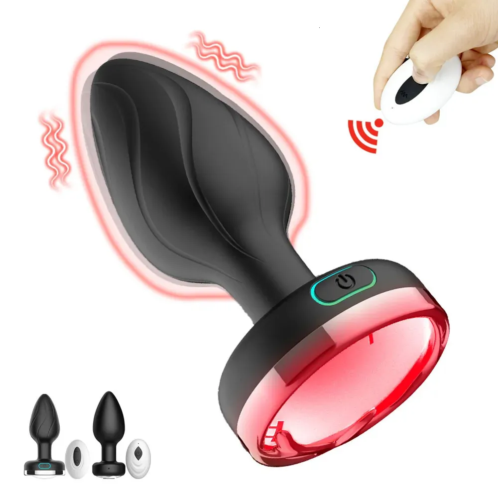 vibratori butt plug vibratore anale telecomando senza fili 10 frequenze massaggiatore prostatico stimolatore gspot giocattoli sessuali per donne uomini 18 231124