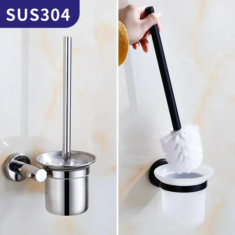 Toilet Brushes Holders Mounted Toilet Brush 304 Stainless Steel Cleaning Brush toilet accessories bathroom brosse wc cleaning products for home 231124